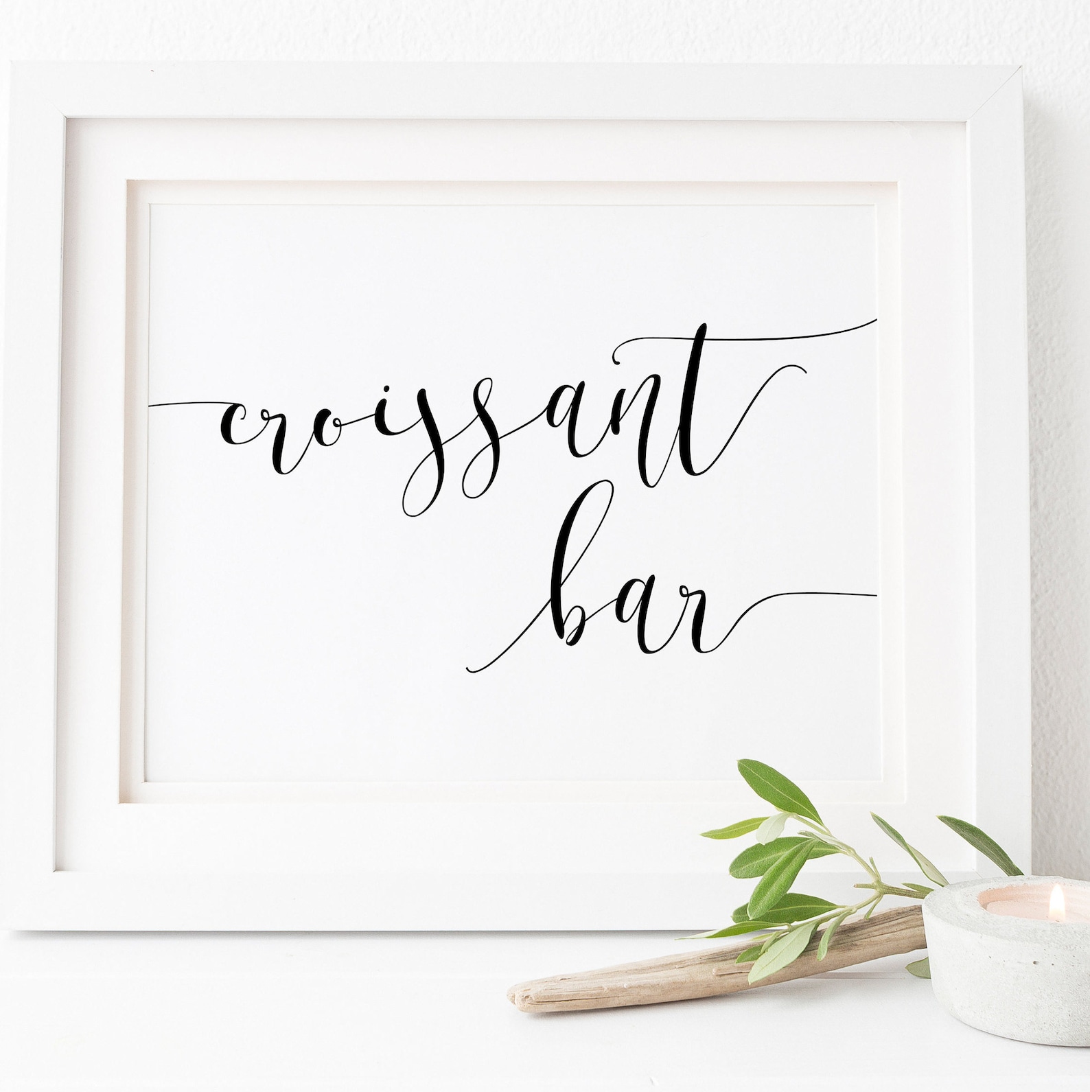 Croissant Bar Sign-wedding Croissant Bar Sign-croissant Sign-wedding ...