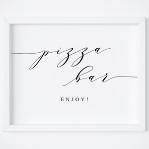 Pizza Bar Sign. Wedding Pizza Bar. Food Sign. Pizza Printable Sign. Bridal Shower Party. Wedding Signs. Table Sign. Wedding Food Sign. Signs