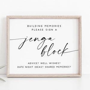 Jenga Guestbook Sign-Jenga Block Sign-Building Memories Please Sign A Jenga Block-Guestbook Sign-Wedding Guestbook Sign-Jenga Wedding Sign