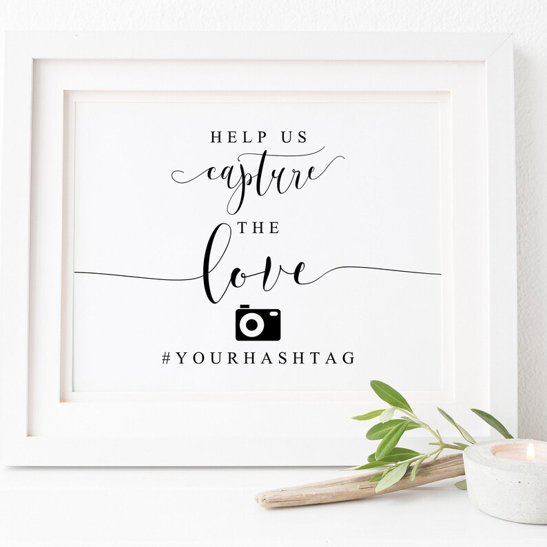 Wedding Hashtag Printable-wedding Hashtag Sign Printable-help - Etsy