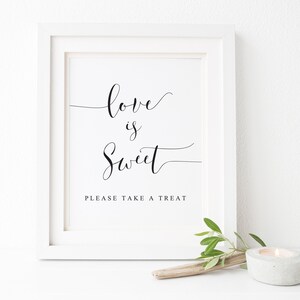 Love Is Sweet Sign Please Take A Treat Sign,Candy Bar Sign,Wedding Decor,Wedding Signs,Wedding Favor Sign,Wedding Printables,Reception Signs