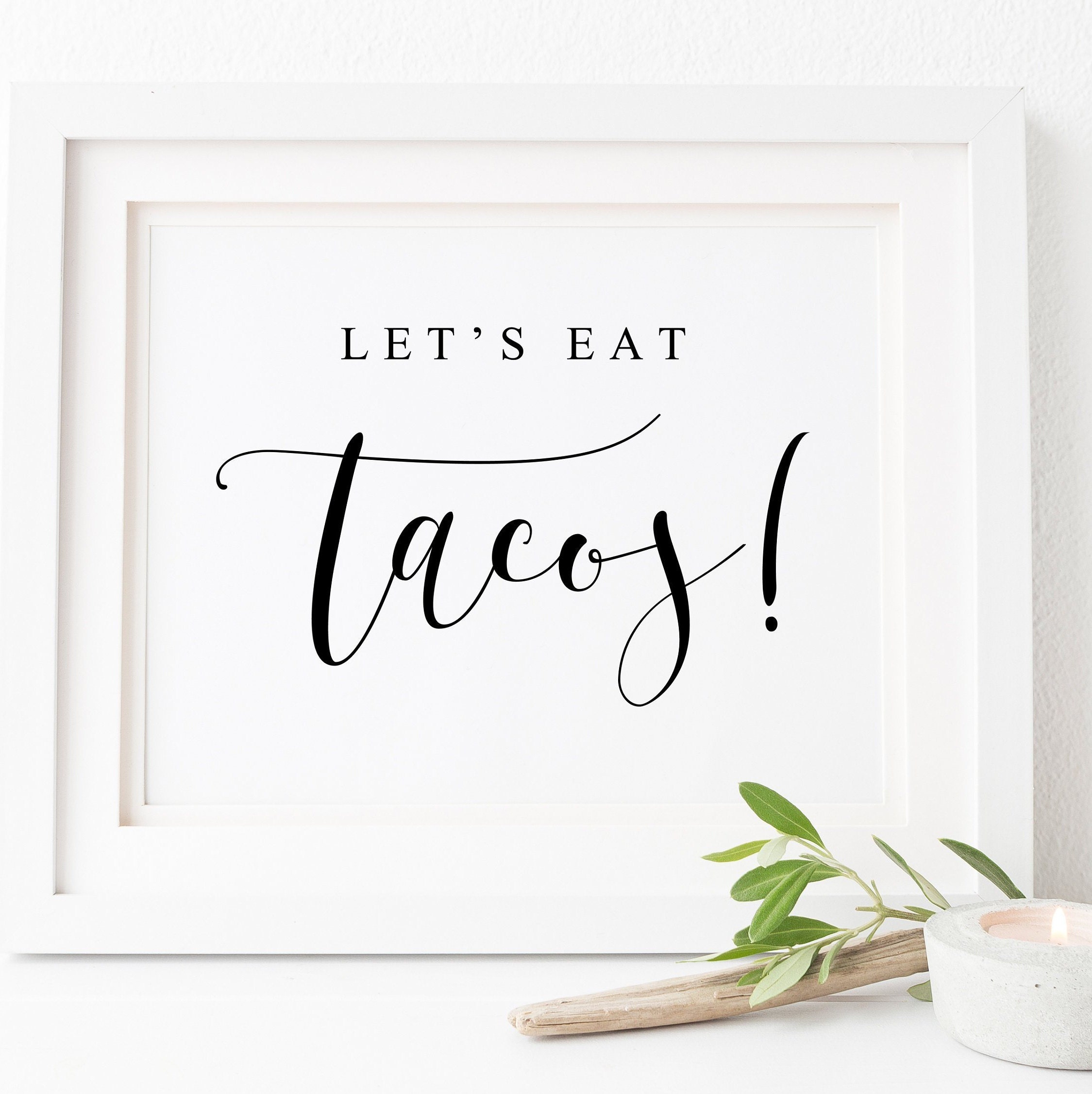 Let's Eat Tacos Sign.taco Bar Sign.taco Party.mexican Food - Etsy Canada