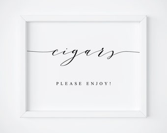 Signo de barra de cigarros.Barra de cigarros de boda.Boda de barra de cigarros.Cigarros de boda.Cantos de boda.Signos de recepción.Recepción de bodas.Signo de barra de cigarros imprimible.