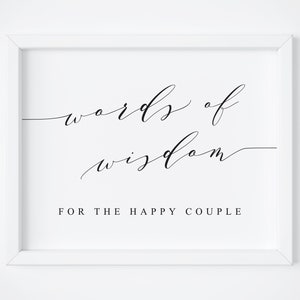 Words Of Wisdom For The Happy Couple Sign.Wedding Advice.Words Of Wisdom Sign.Newlyweds Advice.Words Of Wisdom Sign.Guestbook Sign.Signs.