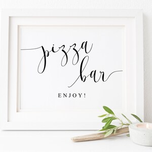 Pizza Bar Sign-Pizza Bar Wedding Sign-Pizza Bar Printable-Wedding Decor-Wedding Printable-Wedding Signs-Pizza Table Sign-Pizza Sign.