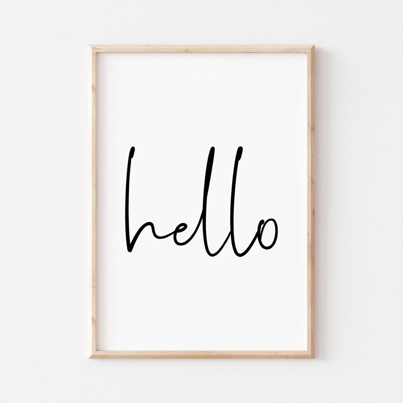 Hello Sign - Etsy