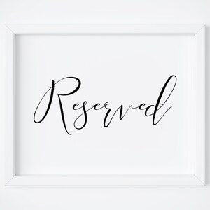 Reserved Sign,Reserved Wedding Sign,Wedding Printables,Reserved Seating Table Sign,Wedding Signs,Reserved Table Signs,Reserved Sign