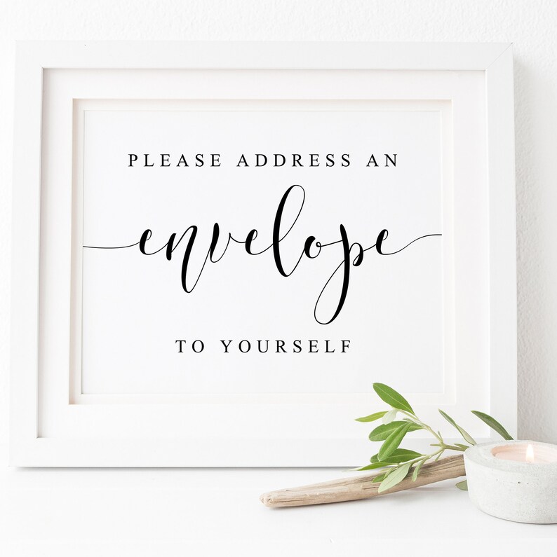 Bridal Shower Address Envelope SignWrite Your Address Etsy