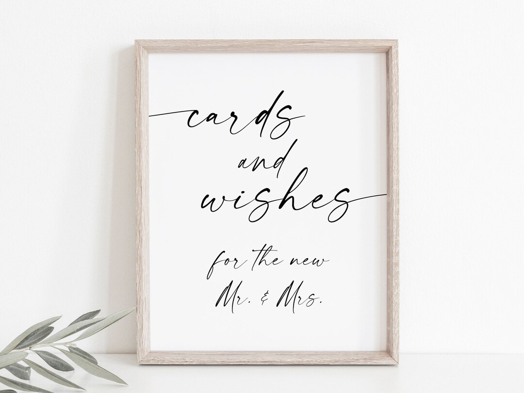Cards and Wishes-cards and Well Wishes-cards Sign-wedding Signs-wedding ...