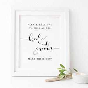 Wedding Toss Sign-Please Take One To Toss Sign-Wedding Printables-Wedding Cofetti Sign-Wedding Decor-Ceremony Exit-Wedding Ceremony Sign.