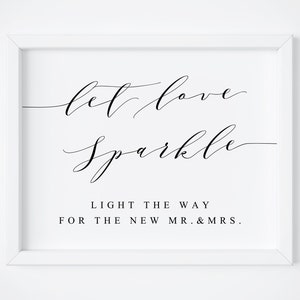 Let Love Sparkle Sign.Wedding Sparkle Sign.Send Off Sign.Wedding Send Off Sign.Light Up The Dance Floor.Wedding Signs.Let Love Glow Sign.