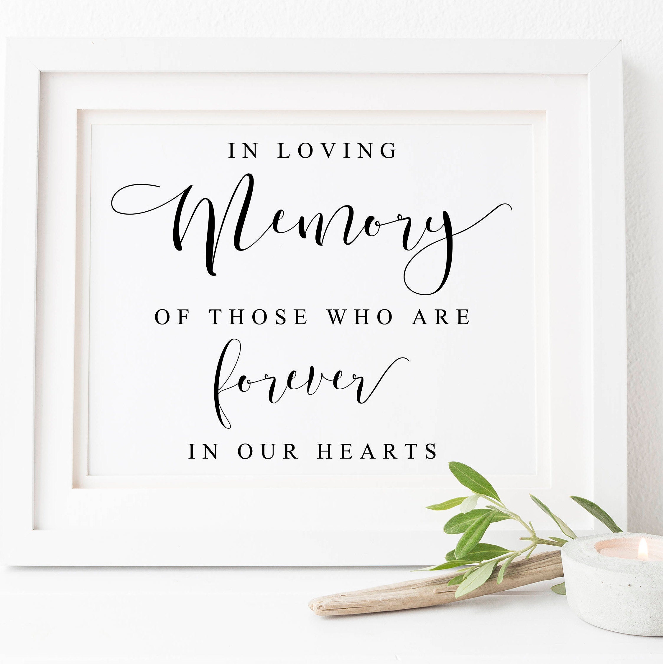 In Loving Memory Wedding Signs