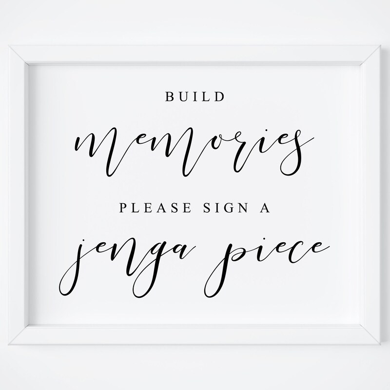 Sign a Jenga Piece - Etsy