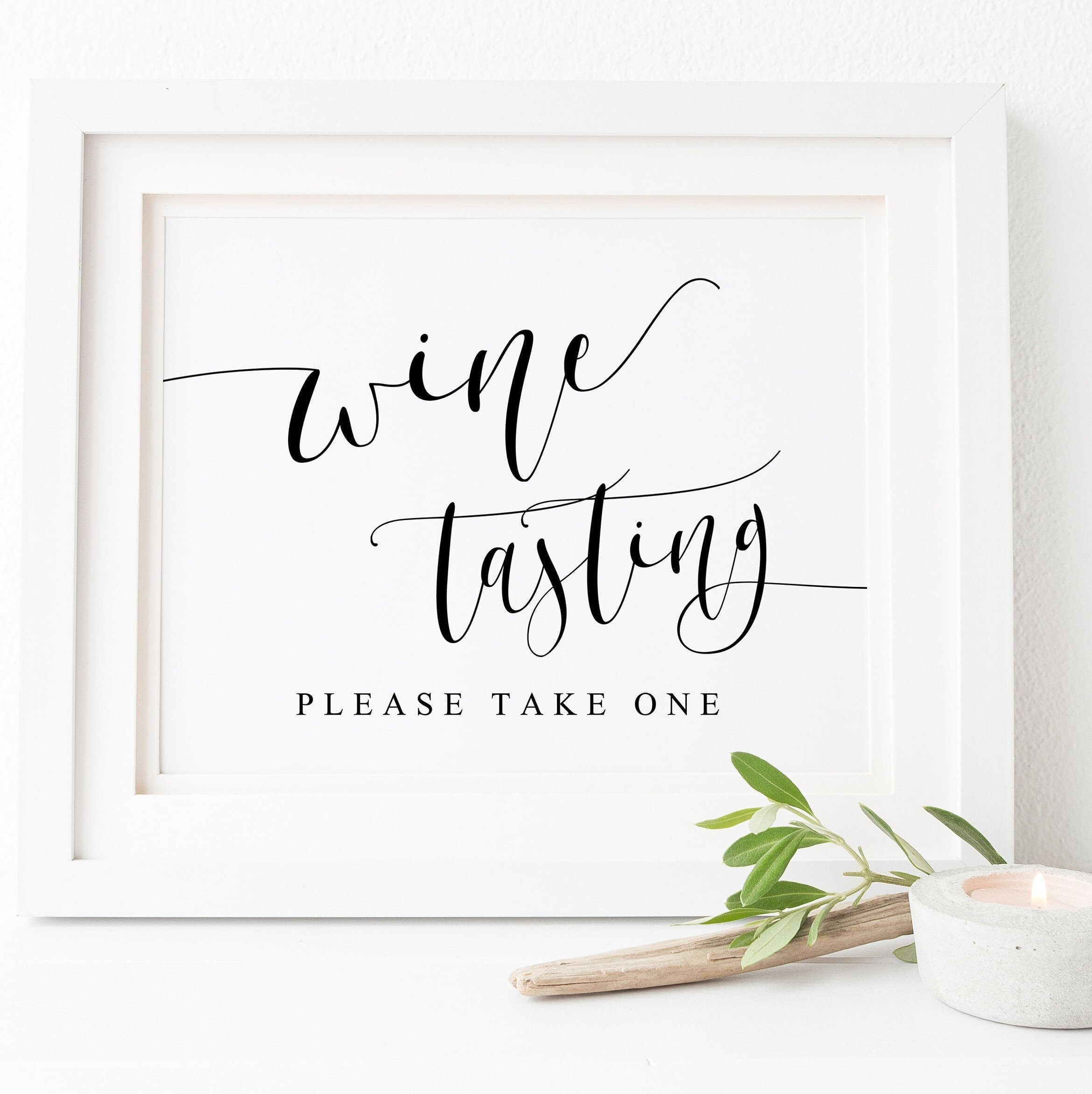 Wine Tasting Sign-wine Tasting Party-bridal Shower Party-open - Etsy UK