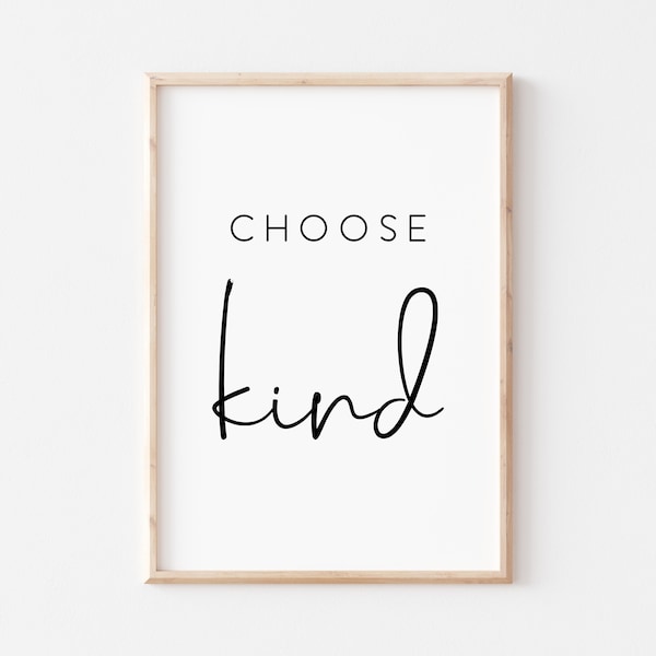 Be Kind Poster - Etsy