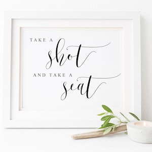 Prenez une photo et prenez un signe de siège de mariage-signes de mariage-signalisation de mariage-prenez un signe de prise de vue-prenez un signe de siège-trouvez votre signe de siège