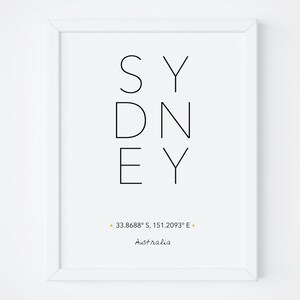 Sydney Print, Sydney Poster, Wall Art, Sydney Poster, Sydney Printable, Scandinavian, Typography art,Travel Poster,Wall Art,Travel Printable