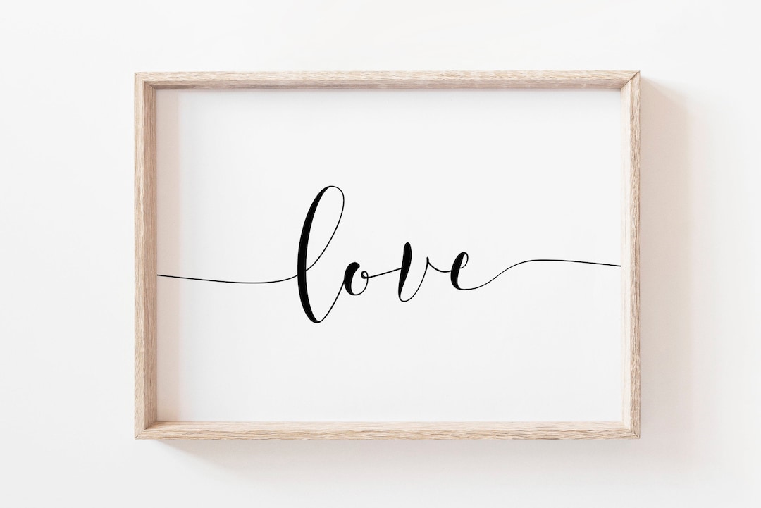 Love Printable Art-love Wall Art-printable Art-home Wall Art-love Art ...
