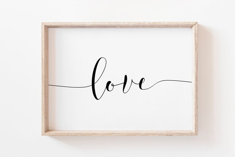 Love Printable Art-love Wall Art-printable Art-home Wall | Etsy