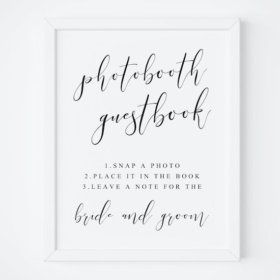 Photobooth Guestbook Sign.wedding Guest Book Sign.guest Book Sign