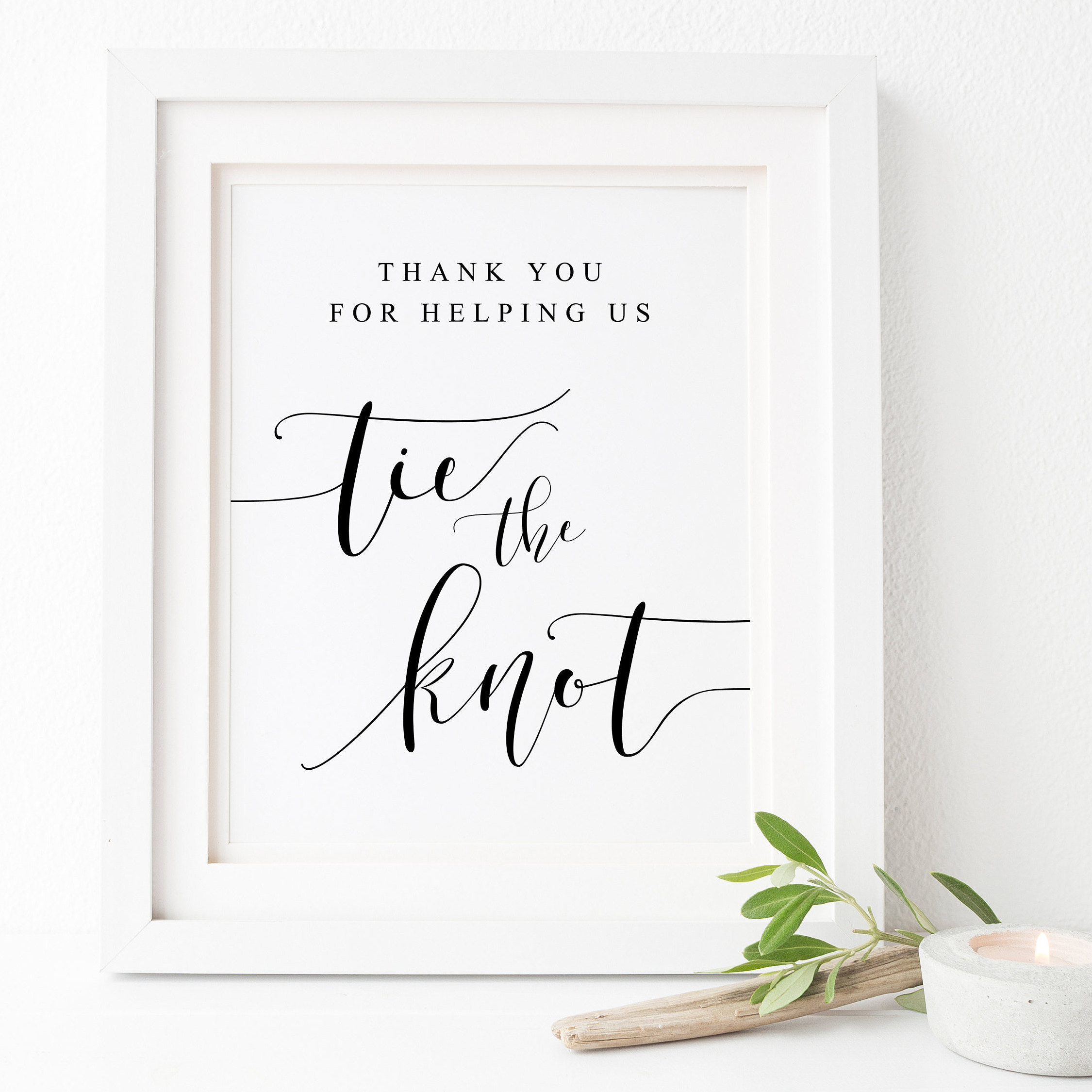 thank you for helping us tie the knot