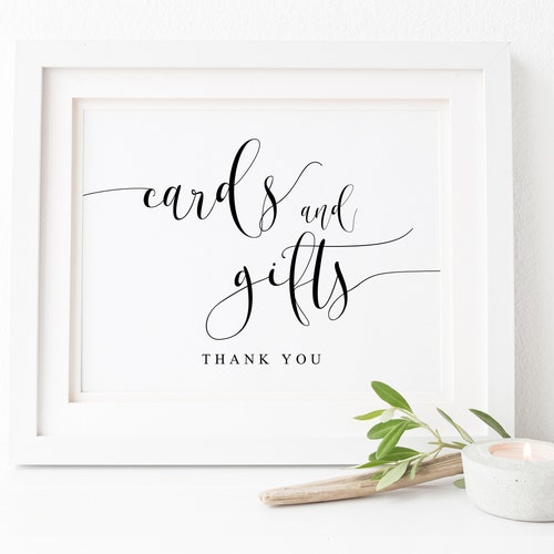 Instant Download Printable Wedding Cards and Gifts Sign Card - Etsy