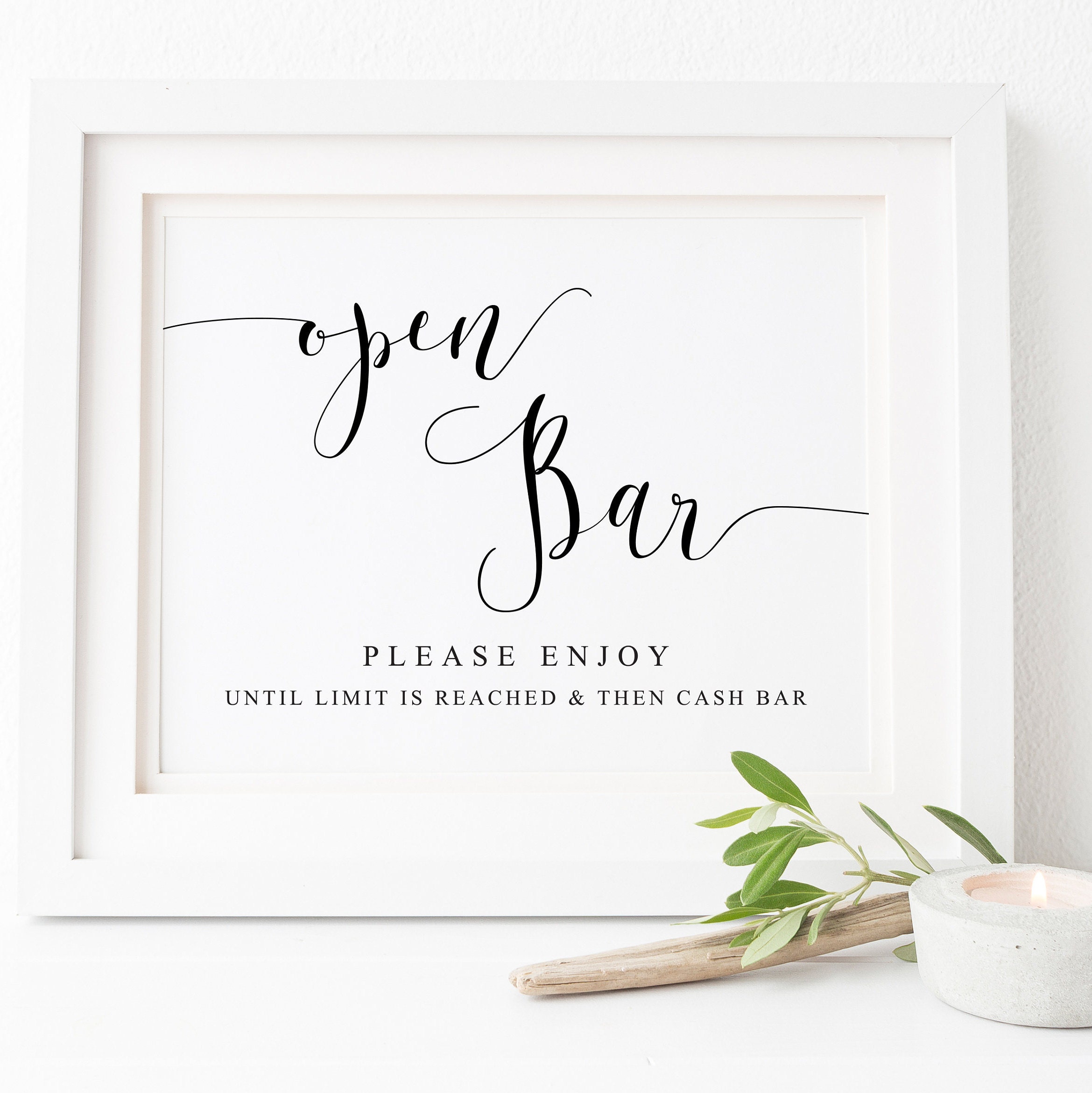 Wedding Open Bar Signopen Bar Wedding Drinks Signwedding - Etsy