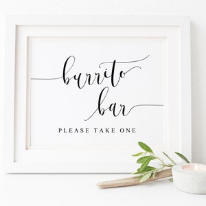 Burrito Bar Sign.Birthday Party Sign.Breakfast Sign.Wedding Food Sign.Wedding Signs.Baby Shower Sign.Wedding Printables.Burrito Bar Prints.