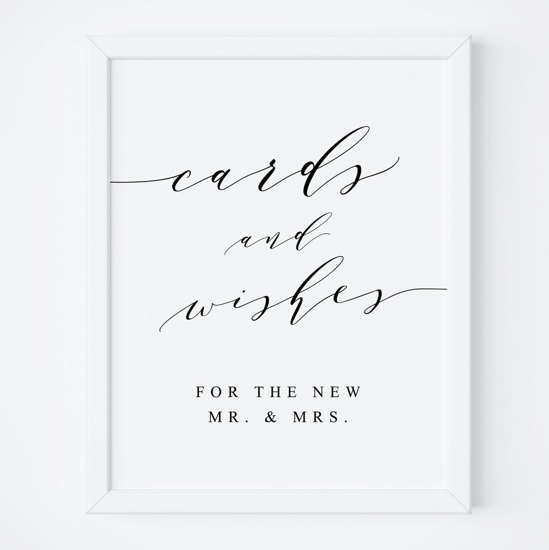 Cards and Wishes-cards and Well Wishes-cards Sign-wedding Signs-wedding ...