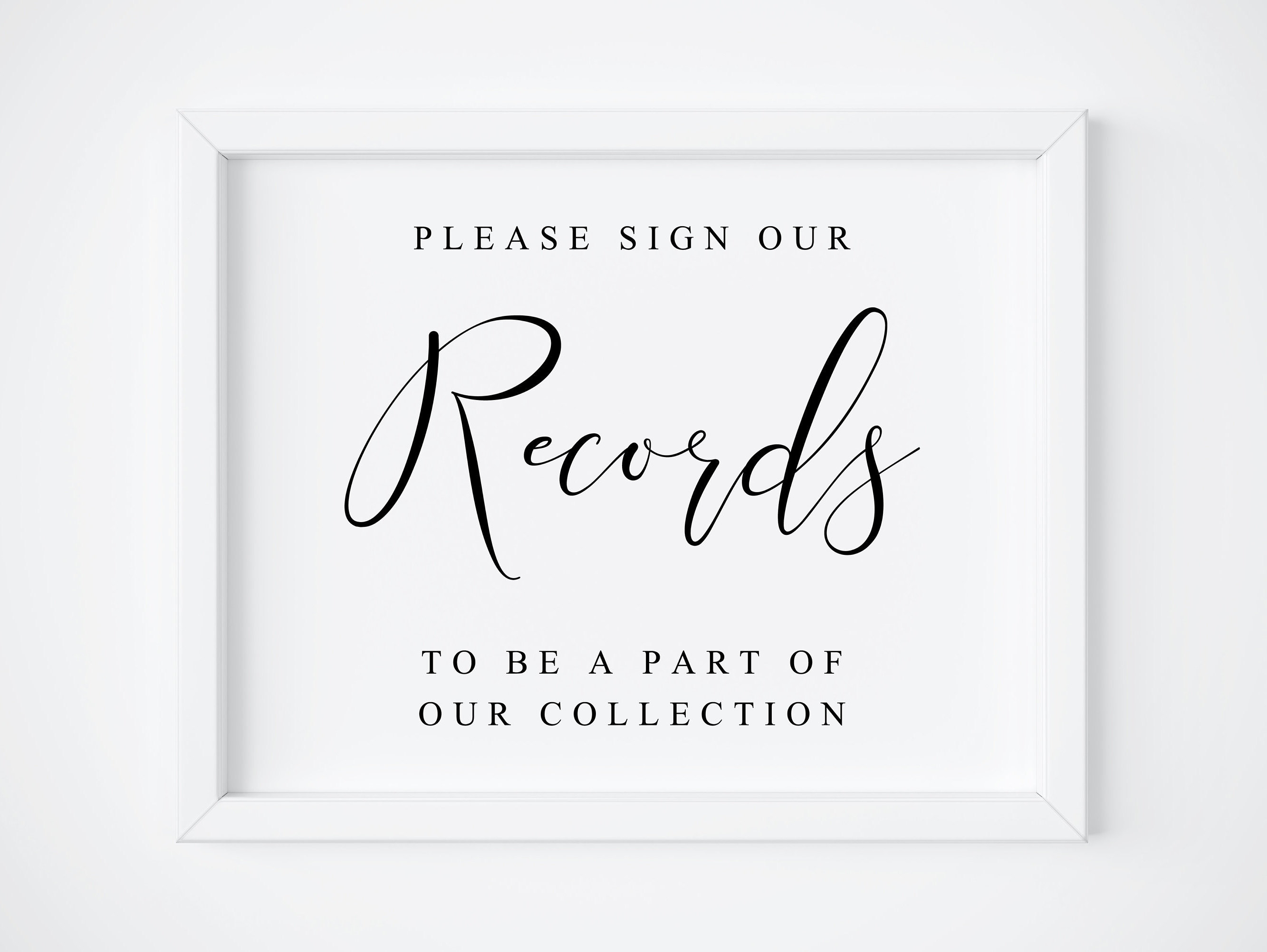 Record Guestbook Sign.record Wedding Guest Book.guest Book Etsy Australia