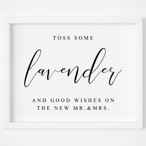 Wedding Lavender Toss Sign.Wedding Send Off.Wedding Lavender Confetti.Wedding Confetti Sign.Wedding Toss Sign.Wedding Ceremony Sign.Signs.