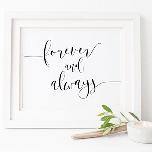 Forever and Always Printable. Forever and Always Sign. Wedding Ceremony ...