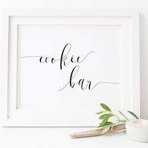 Cookie Bar Sign-Cookie Bar-Wedding Signs-Wedding Cookie Sign-Printable Cookie Bar Sign-Wedding Printables-Wedding Reception Sign.