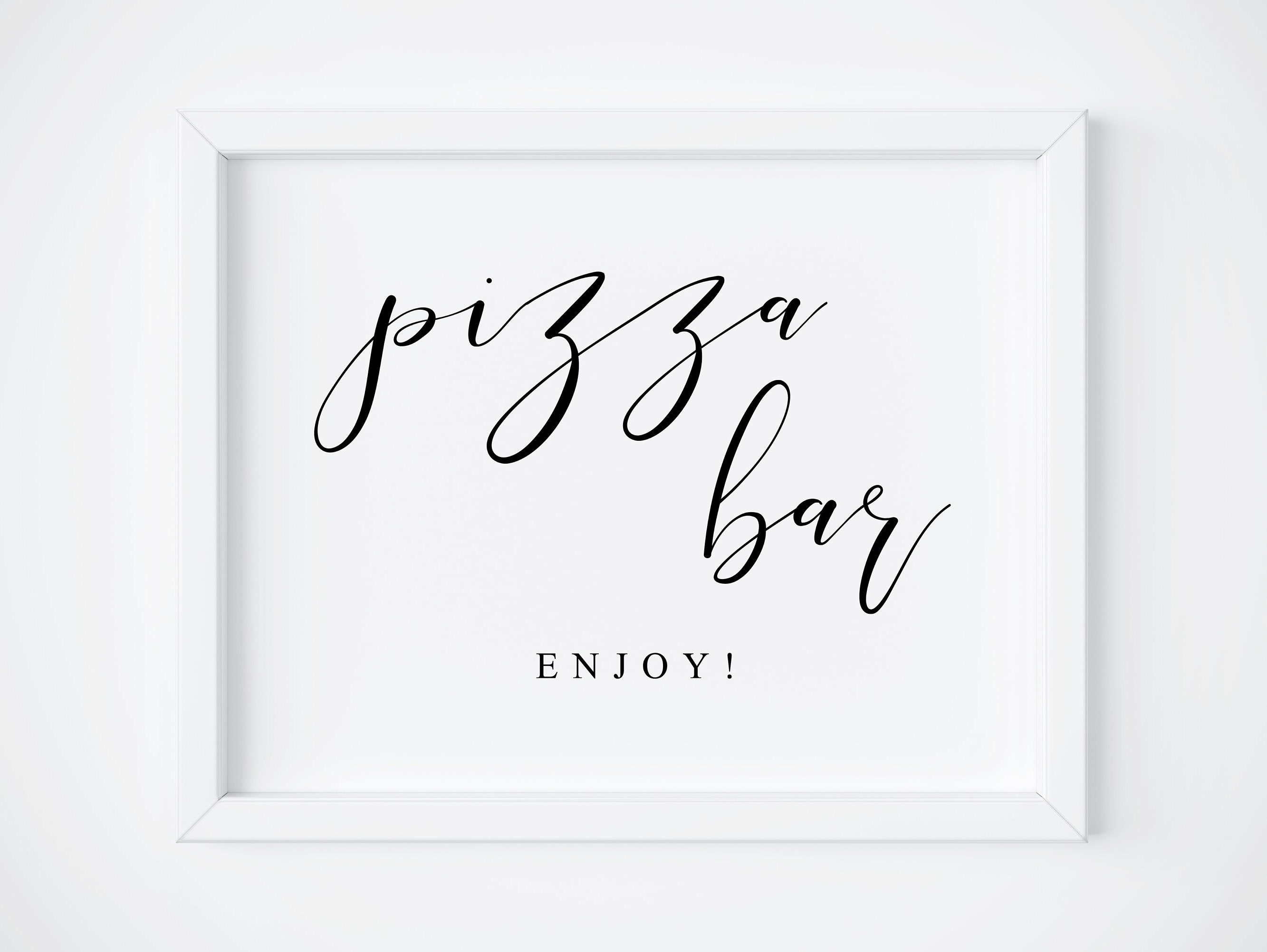 Pizza Bar Sign. Wedding Pizza Bar. Food Sign. Pizza Printable Etsy