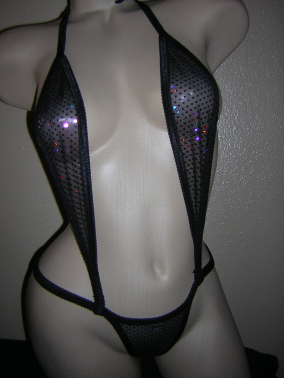 Glitter Mesh Posing Extreme Micro Monokini Exotic Dancewear Etsy