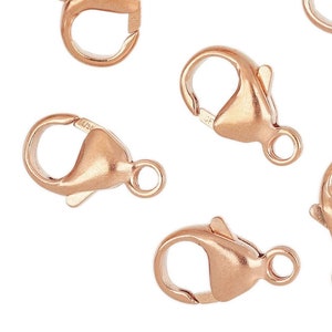 7X13 mm 14K Rose Gold Filled Trigger Clasp Casted Ring Attached (RGF4002003)
