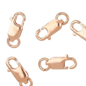 3x8 mm 14K Rose Gold Filled Lobster With Ring (RGF4002201)