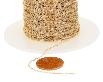 1 mm 14K Gold Filled Rope Chain (GF7R)