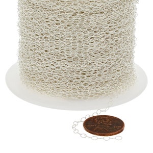 2x3 mm Sterling Silver Cable Chain (SS1310) Priced Per Foot