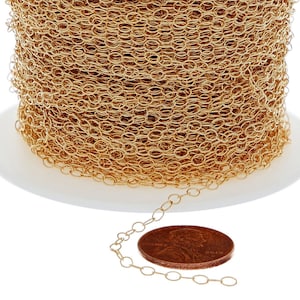 2.5x3.7 mm 14K Gold Filled Bulk Cable Chain (GF1310) Priced Per Foot