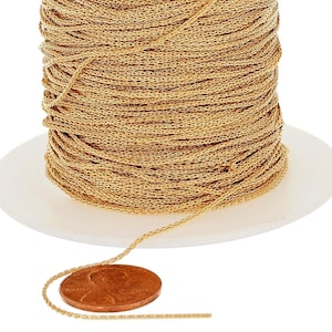 0.9 mm 14K Gold Filled Bulk Wheat Chain By Foot (GF914)