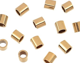 14K Gold Filled 2x2mm Crimp Beads - 20Pcs. (GF4005108)