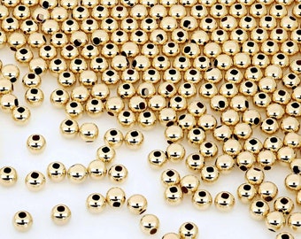 4 mm 50 beads bag 14K gold filled round seamless  (2011000004)