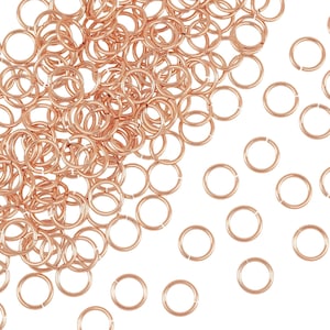 10 Pcs 6 mm 20g 14K Rose G/Filled Open  Jump Ring (RGF4008206)