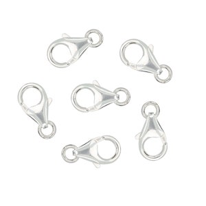 8.5x14.6 mm Sterling Silver Trigger Clasps With Ring (SS4002023)