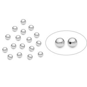50 Pcs Bag of 4 mm Sterling Silver Seamless Round Beads (SS402004)