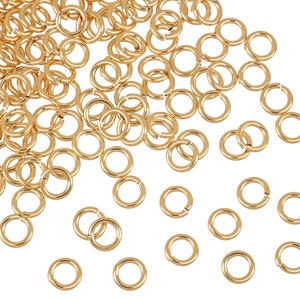 14K Gold Filled Open Jump Rings - 19 Gauge 5mm 10Pcs (GF19GOJR05)