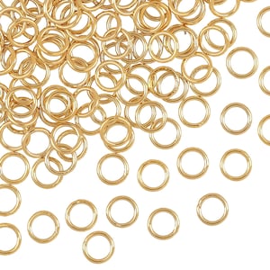14K Gold Filled Closed Jump Rings - 20 Gauge 5mm 10 Pcs (GF20GCJR05)