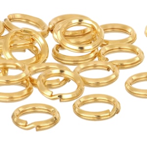 5 Pc Bag of 7 mm 14K Gold Filled Split Rings (GF4003203)