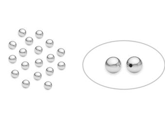 100 Pcs Bag of 3 mm Sterling Silver Seamless Round Beads (SS402003)